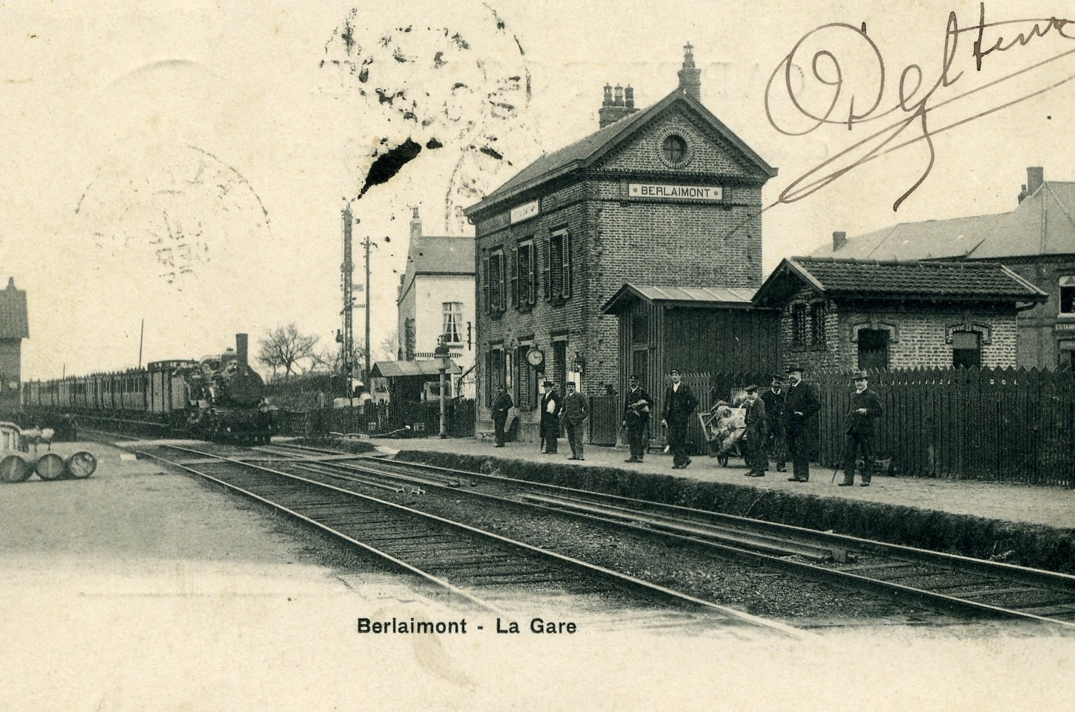 Regards sur le passé : La Gare de Berlaimont (vers 1900)
