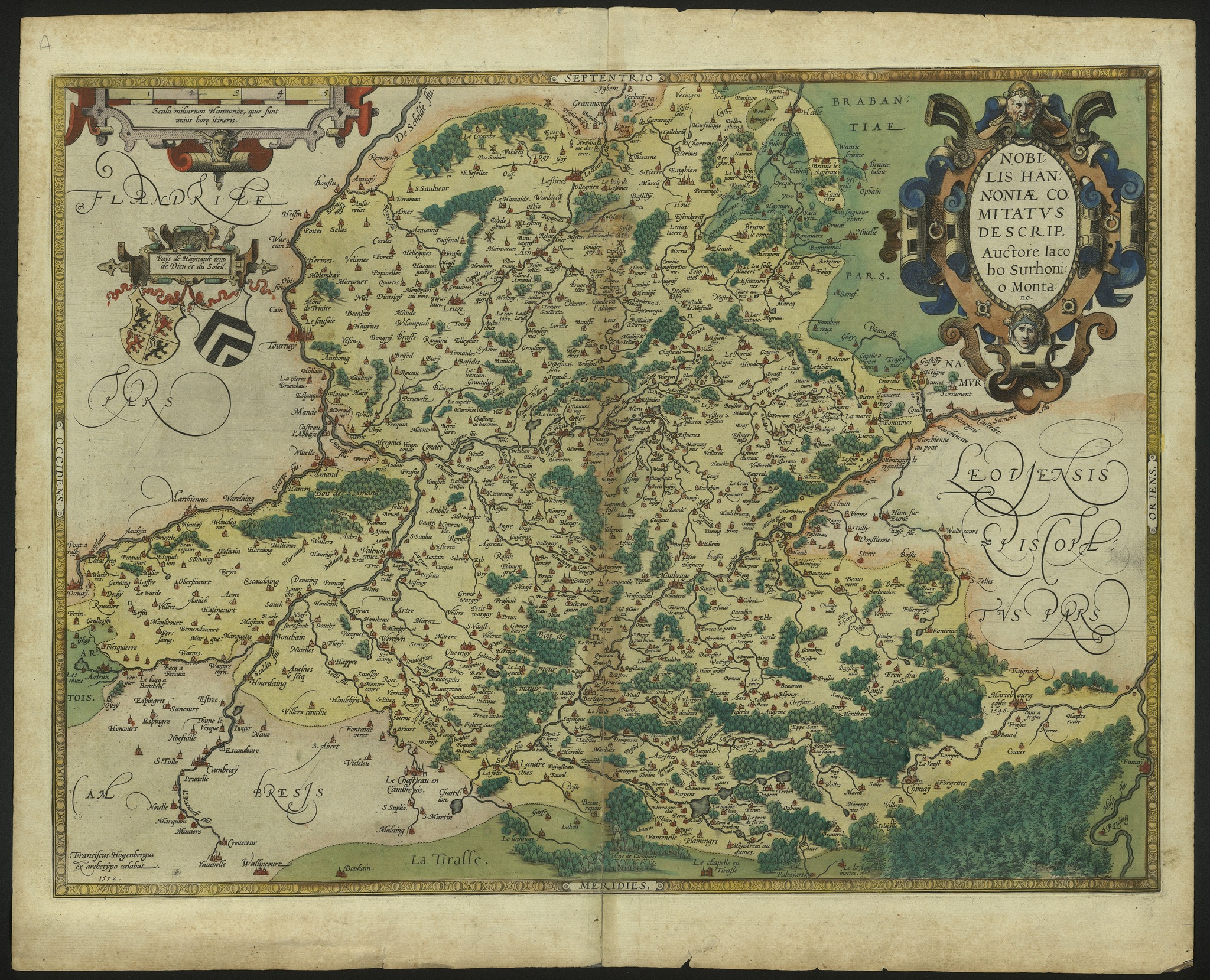 Le Hainaut en 1572 par Jacques de SURHON